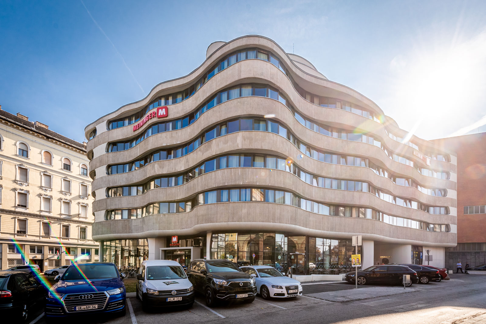 Hotel épület, Meininger, Budapest - Building construction