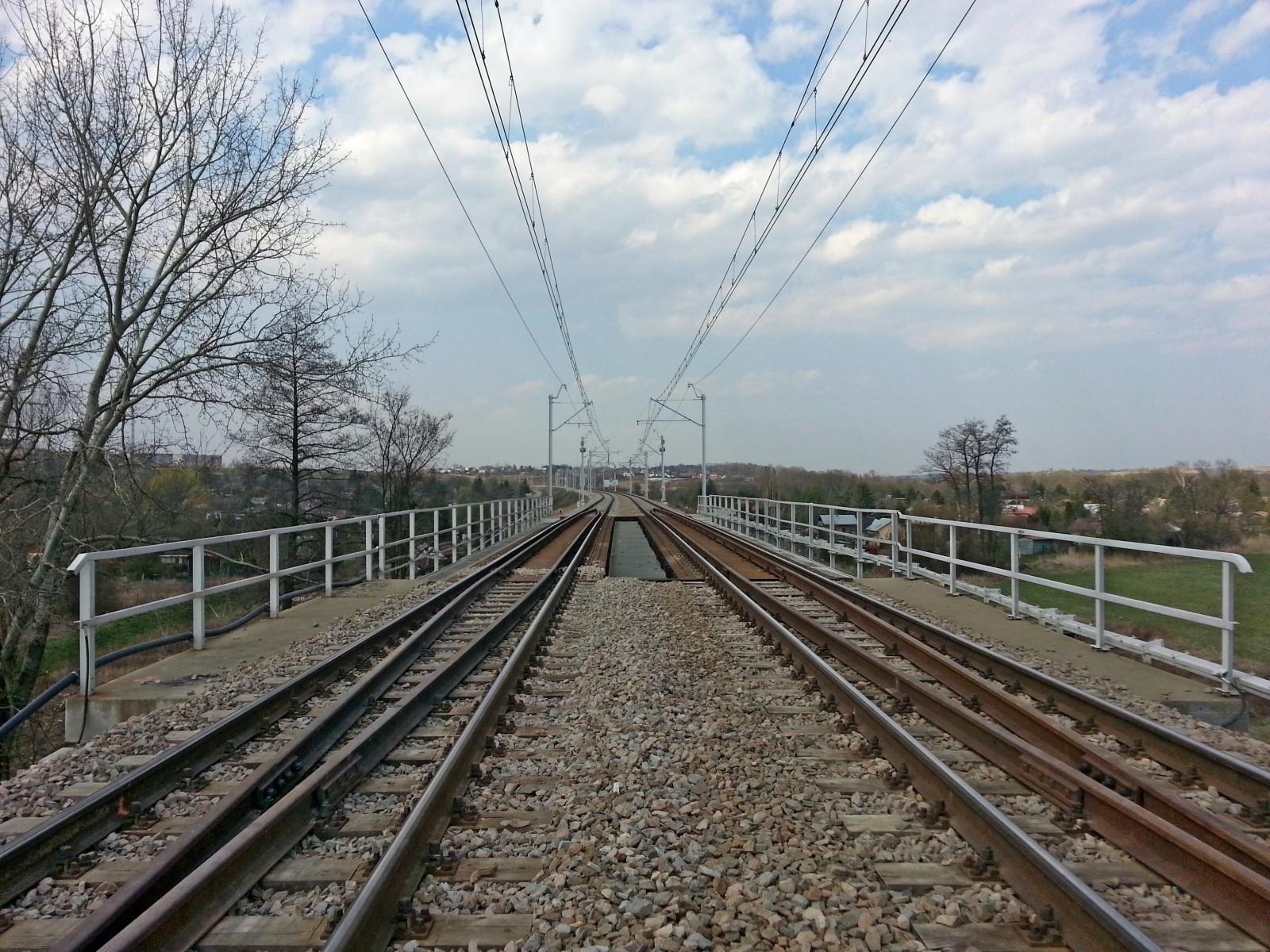 Prace budowlane na torze kolejowym, Kraków - Railway construction