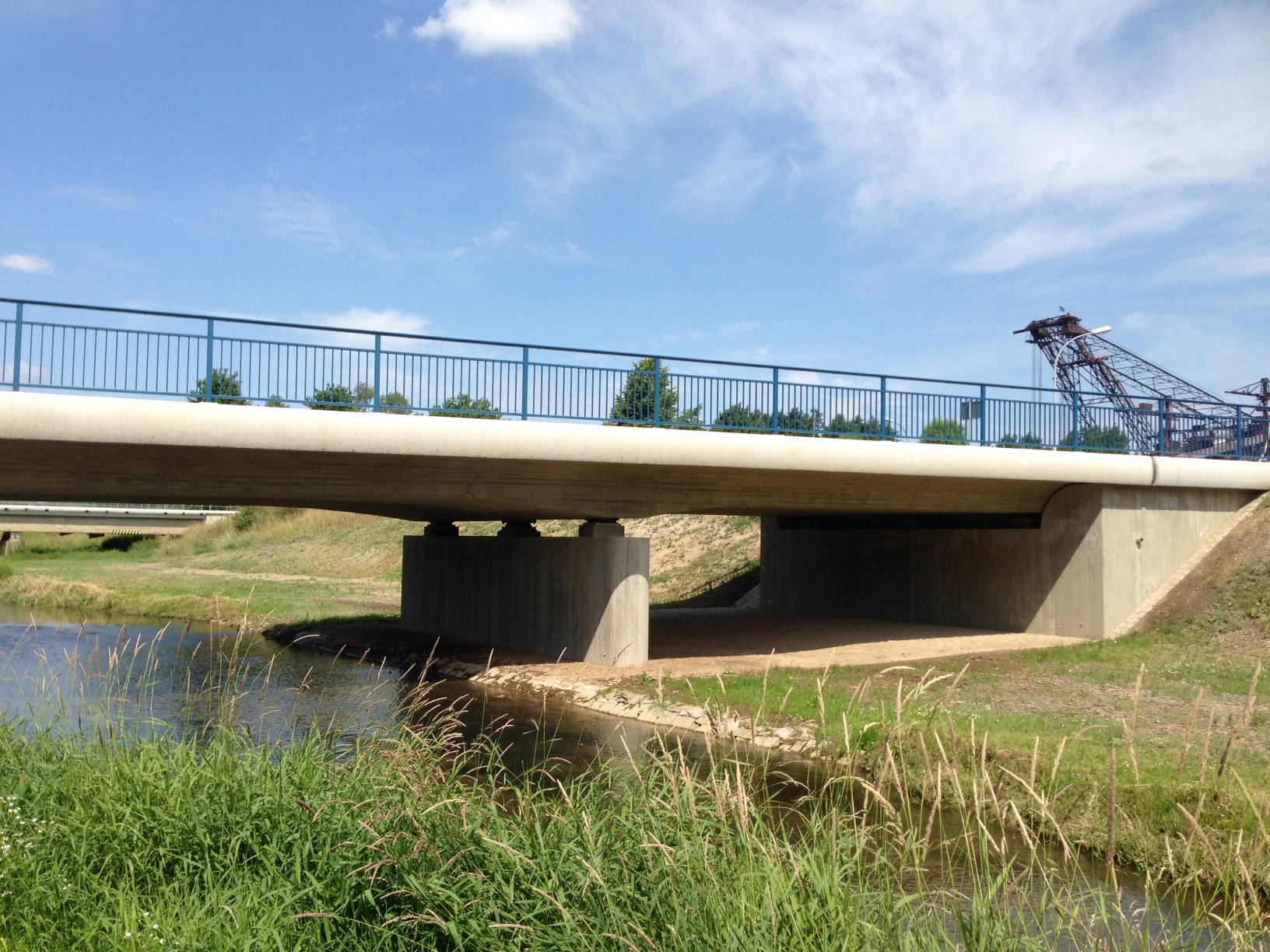 Hagenwerder - B 99, Brücke über die Pließnitz  - Road and bridge construction