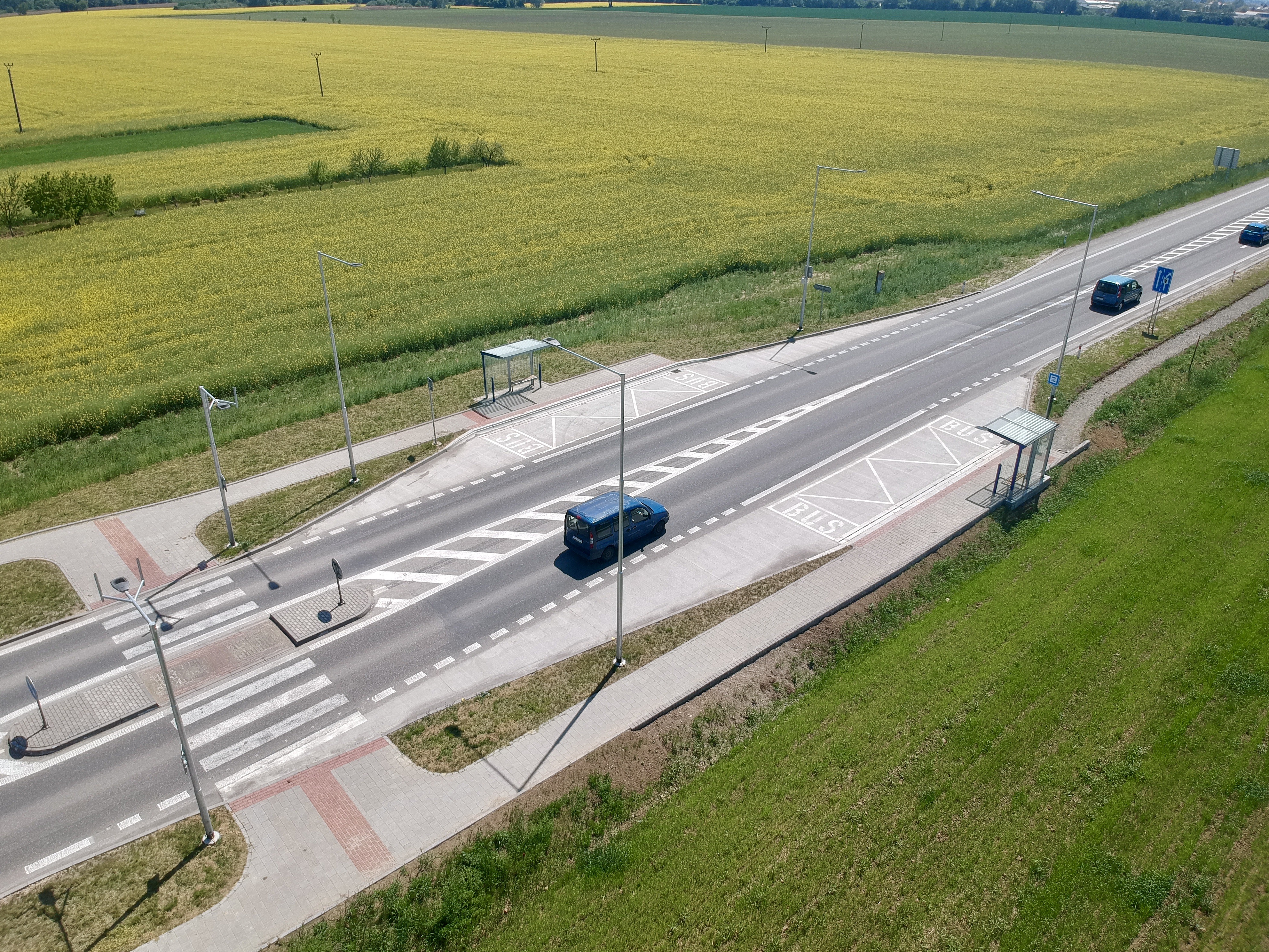 Spytihněv – autobusová zastávka - Road and bridge construction