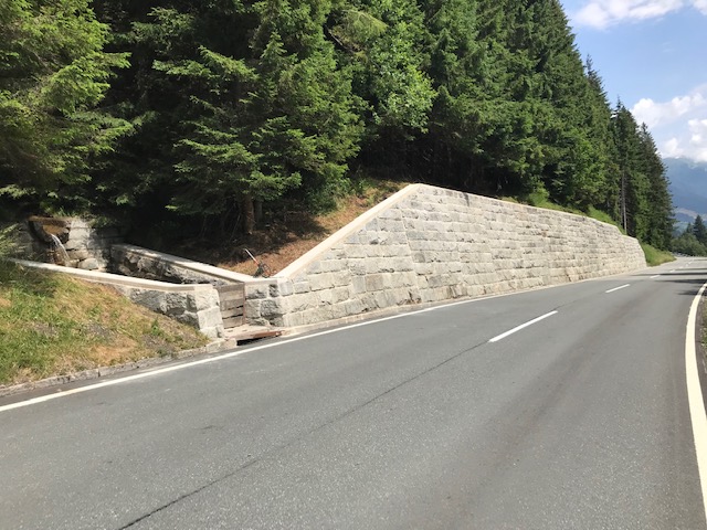 Mauersanierung an der Gerlos Alpenstraße in Krimml - Road and bridge construction