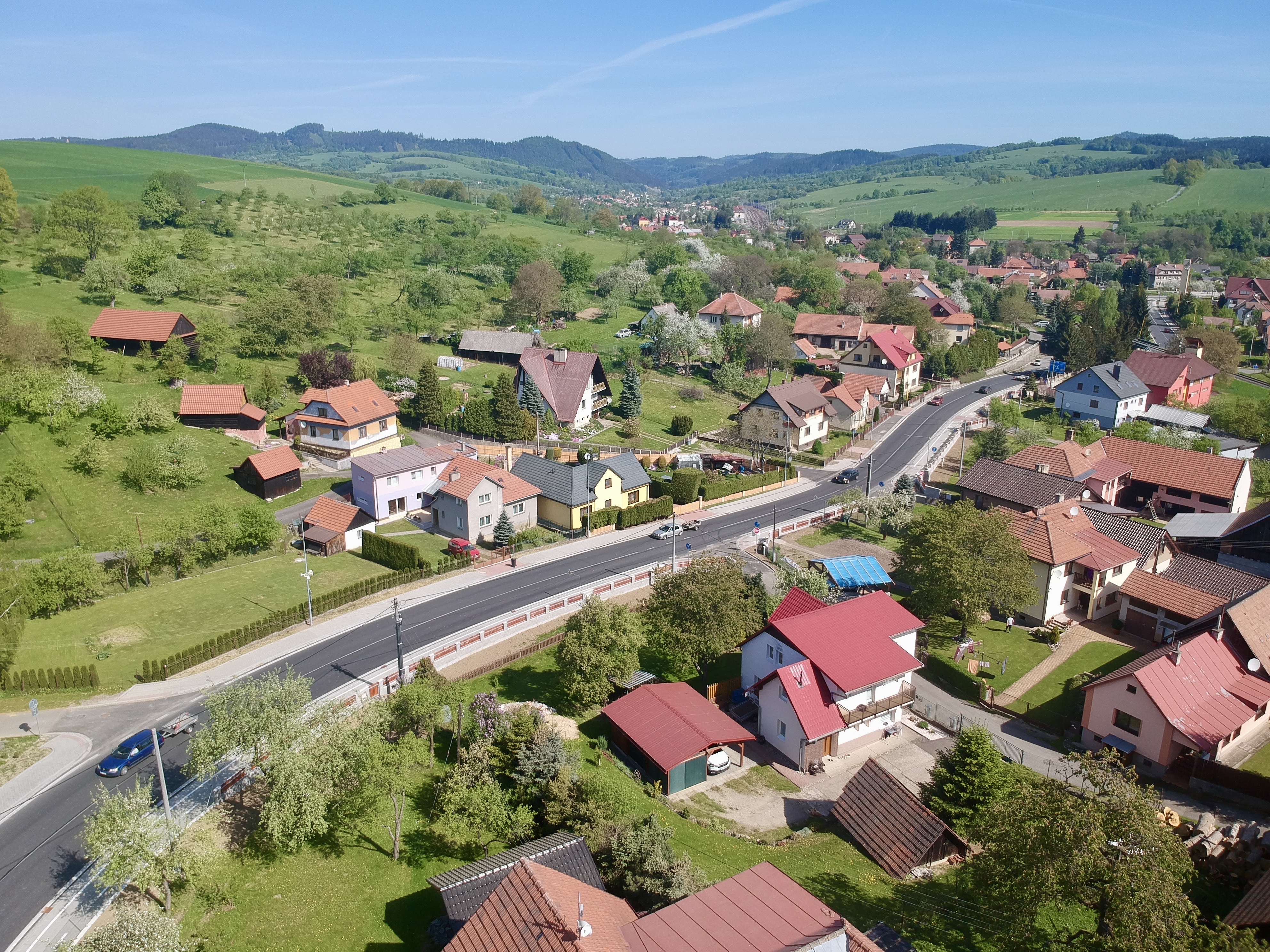 Horní Lideč – revitalizace dopravního prostoru - Road and bridge construction