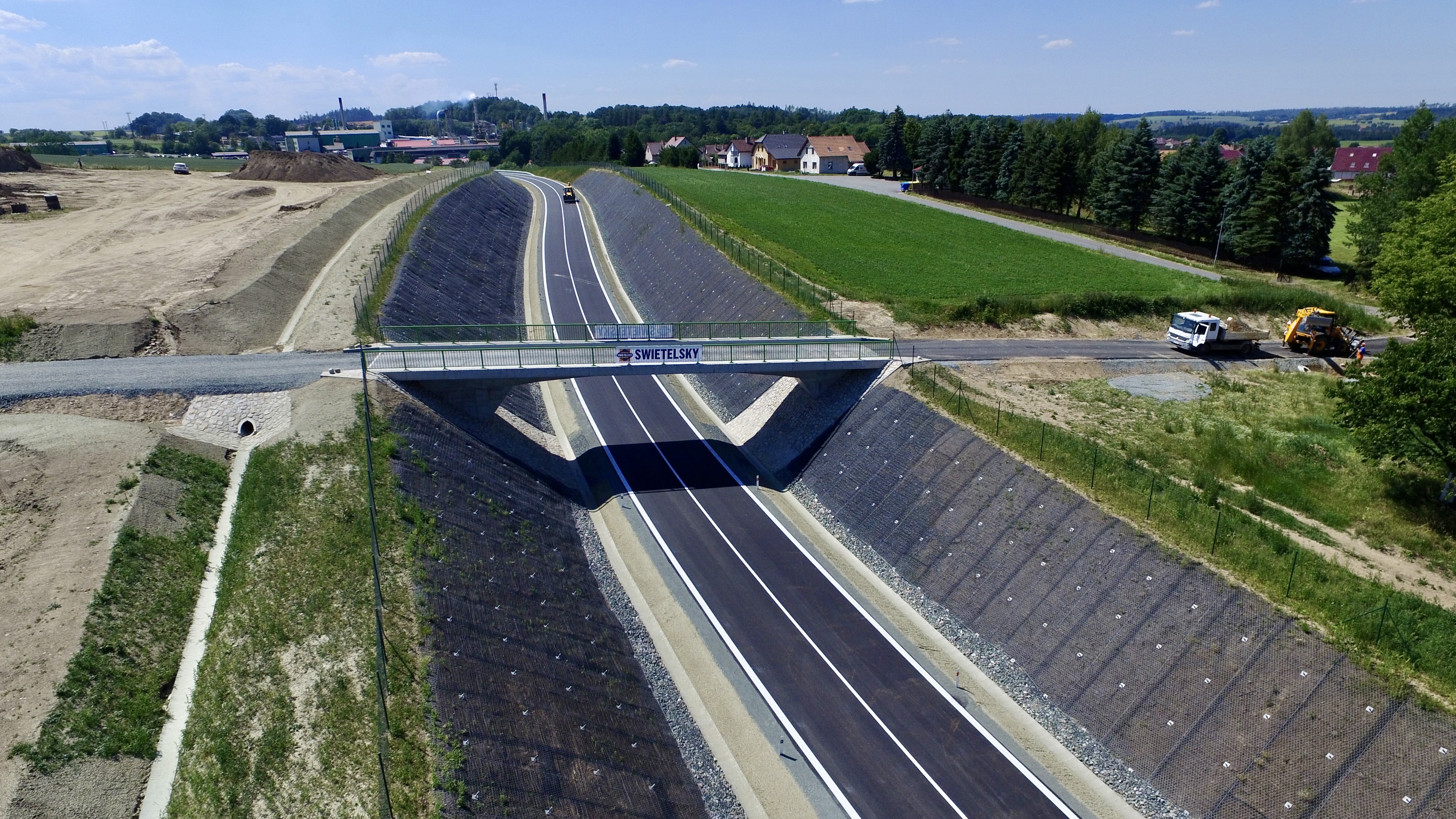 Silnice II/128 – stavba obchvatu Lukavce - Road and bridge construction