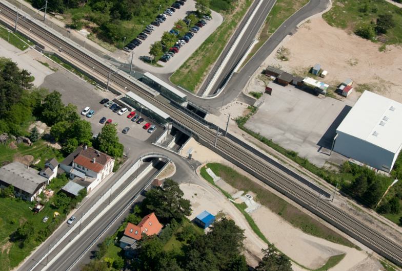 Unterführung St. Egyden - Railway construction