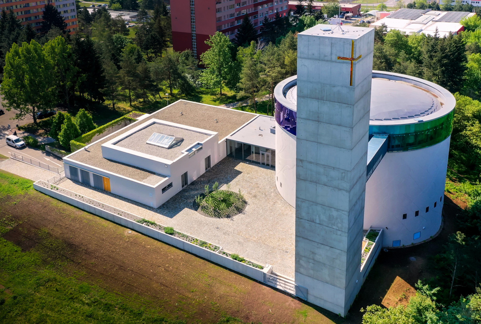 Přístavba duchovního centra Brno – Lesná, kostel a věž - Building construction