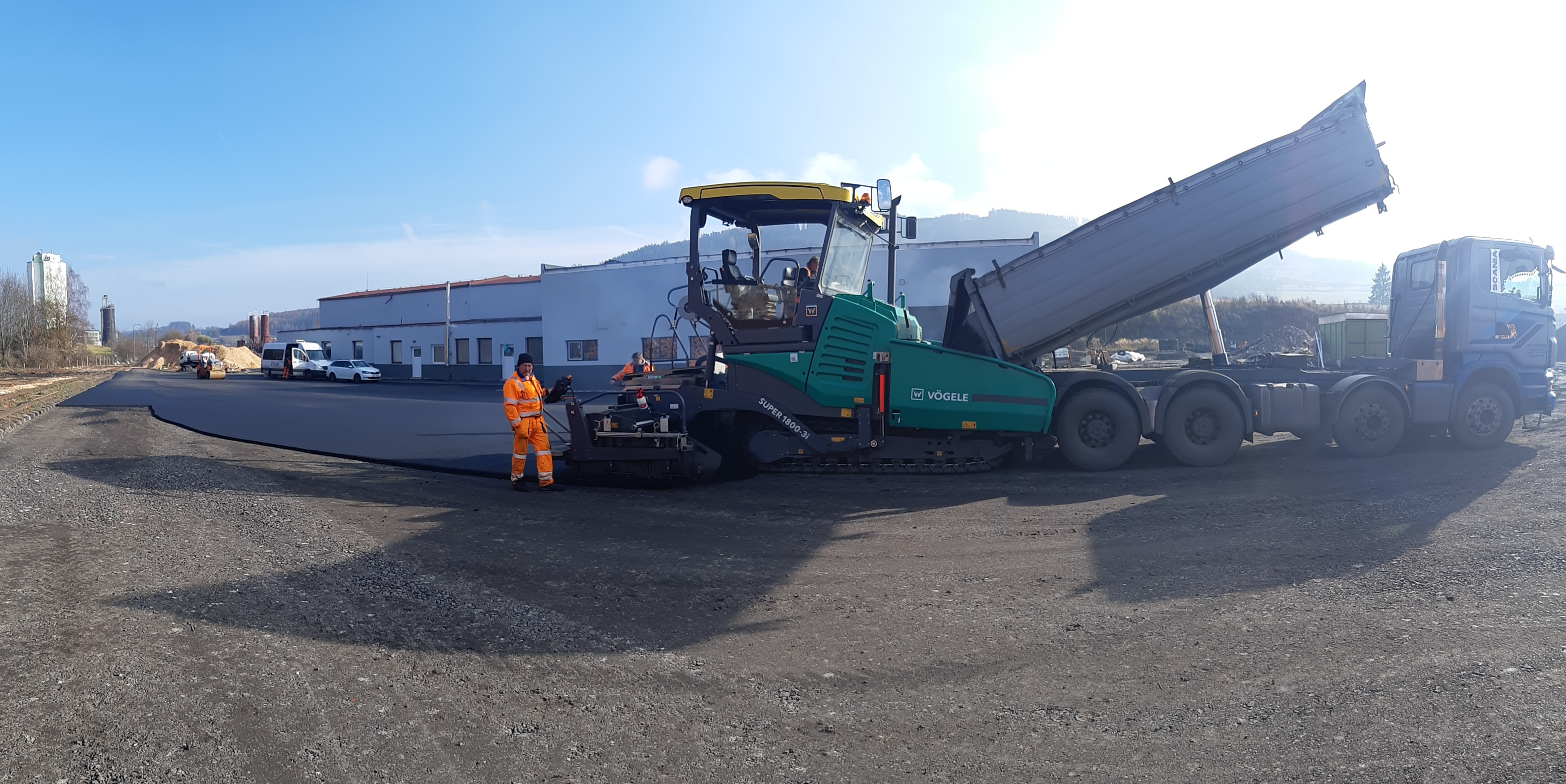 Sušice – výstavba zpevněných ploch spol. Jihozápadní dřevařská (3. etapa) - Road and bridge construction