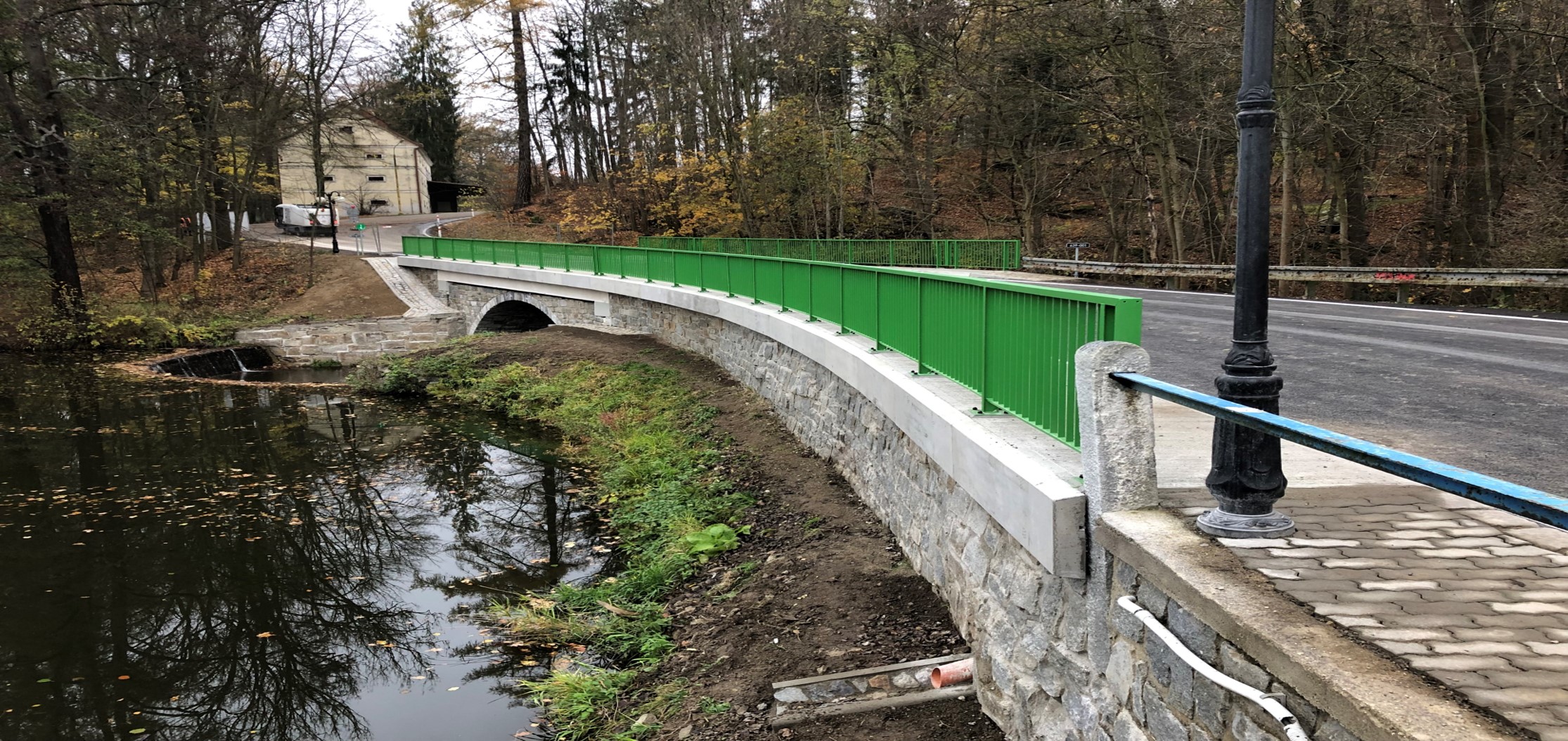 Most, Kamenice nad Lipou - Road and bridge construction