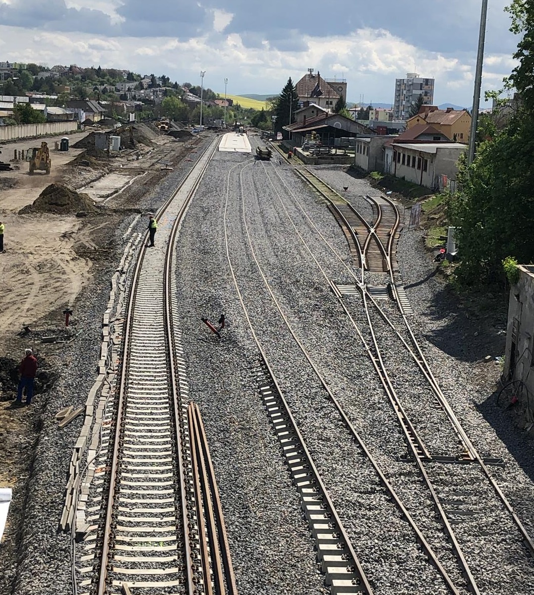 ŽST Rimavská Sobota, rekonštrukcia výhybiek  - Railway construction