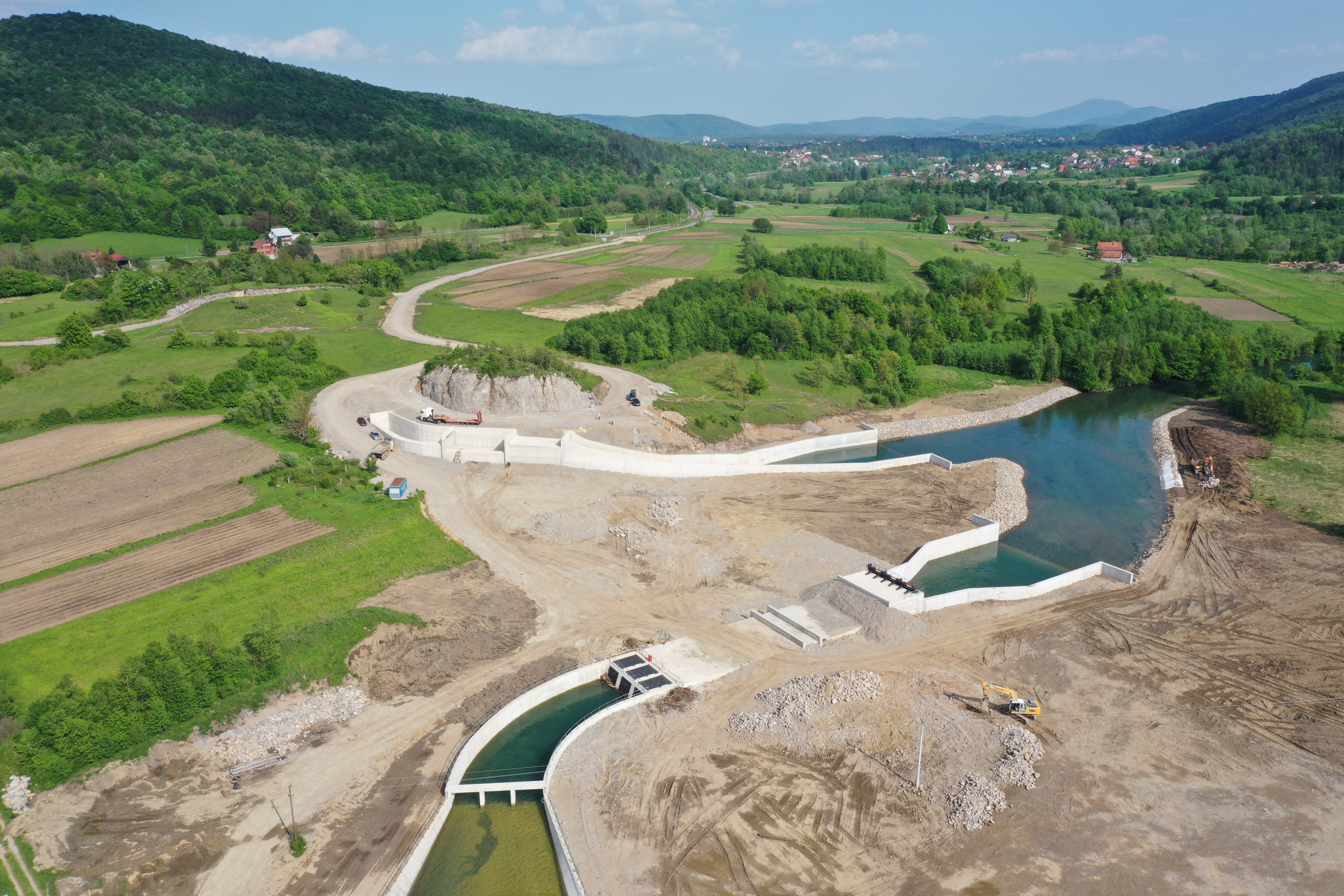 Izvođenje radova na pregradnom mjestu retencije Ogulin, faza I - Civil engineering