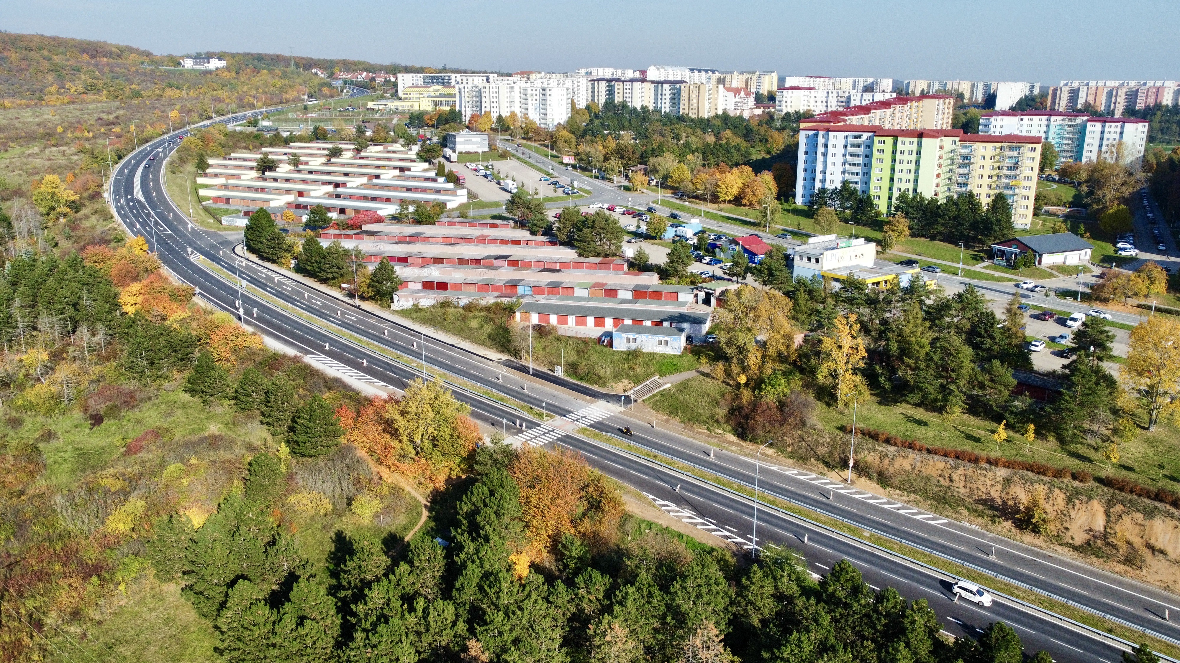 Brno – rekonstrukce ul. Jedovnická - Road and bridge construction