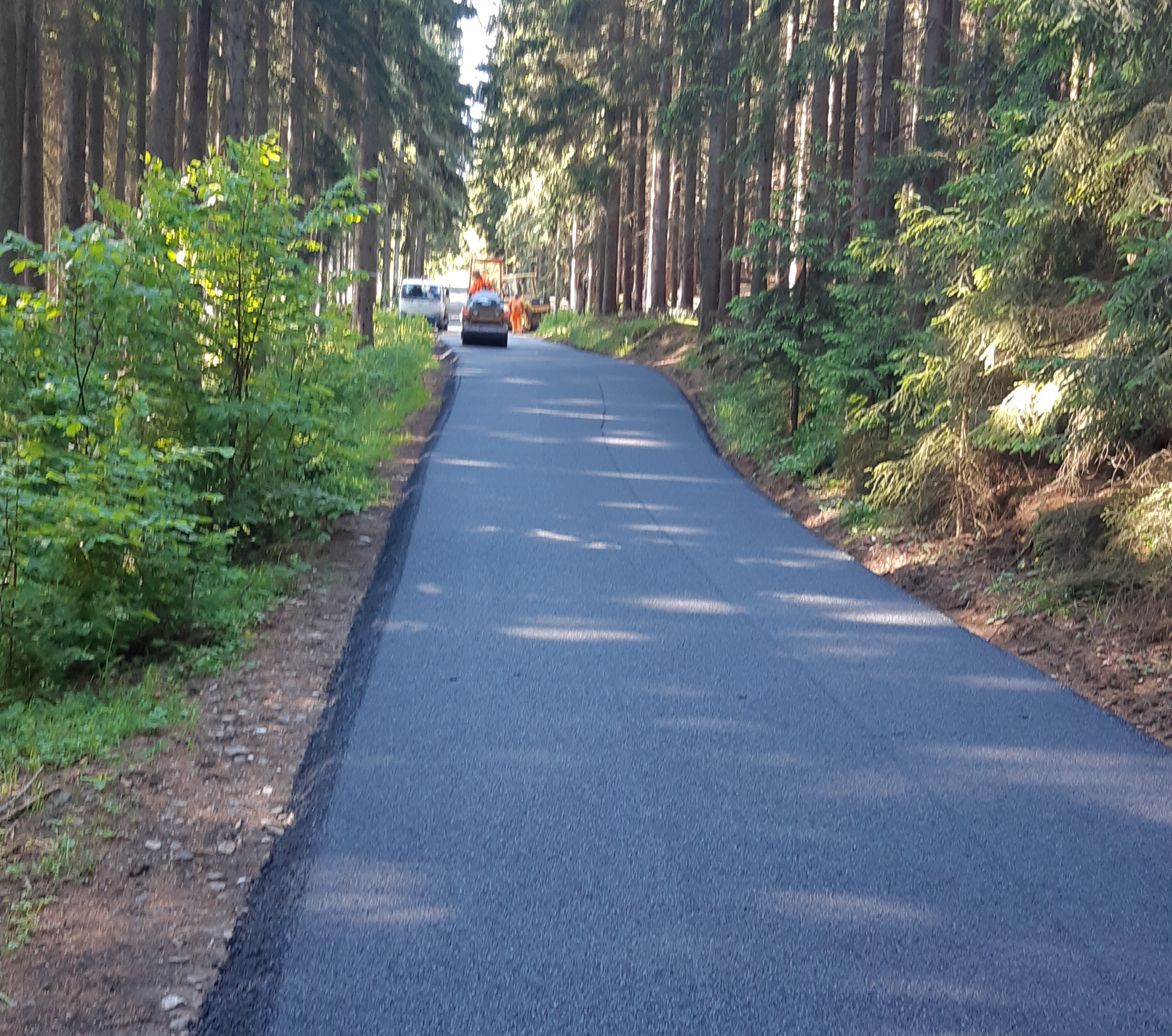 Sušice, Svatobor – oprava povrchu komunikace    - Road and bridge construction