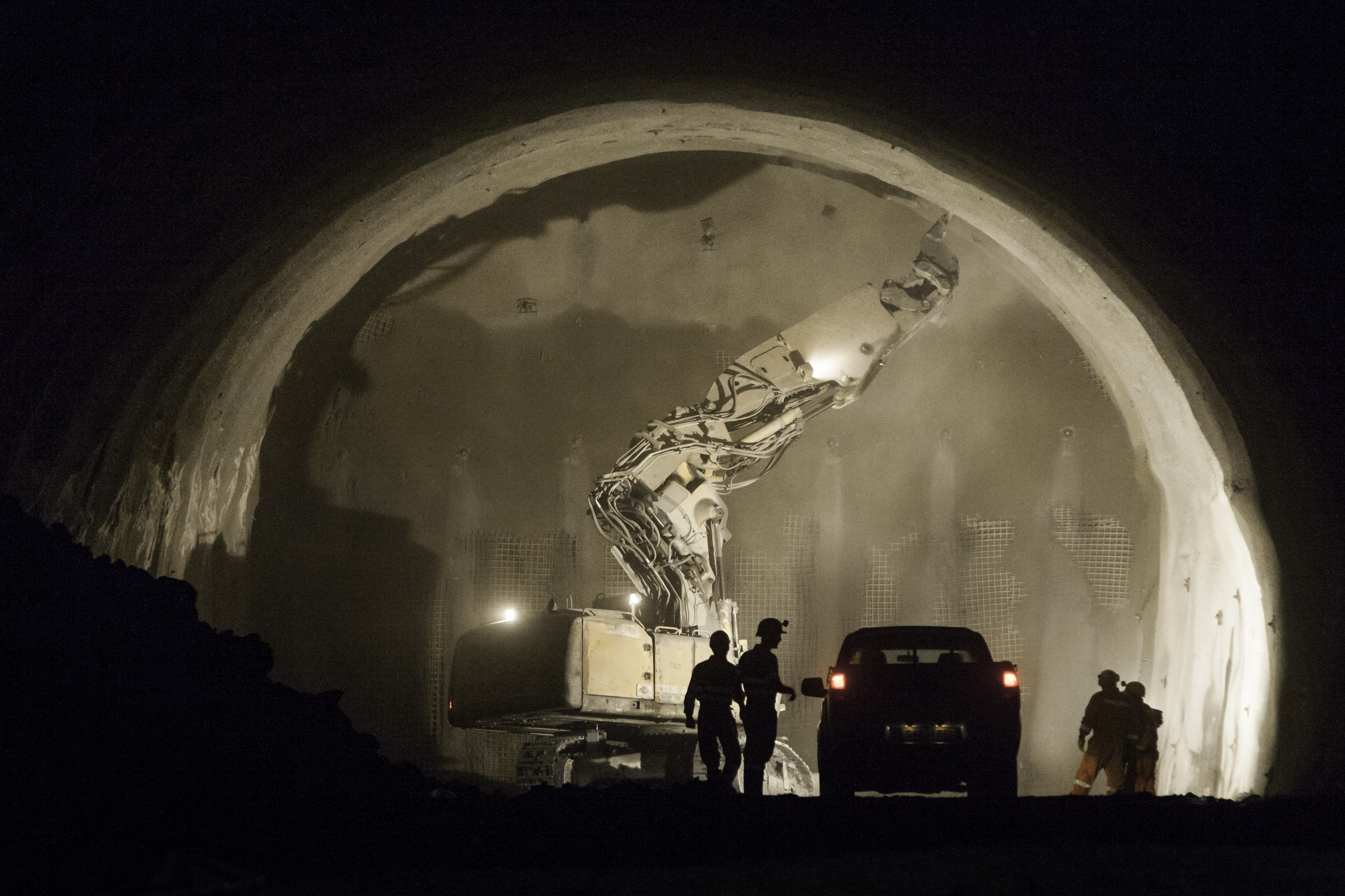Brenner Basistunnel - Erkundungstunnel Wolf 2 - Tunnel construction