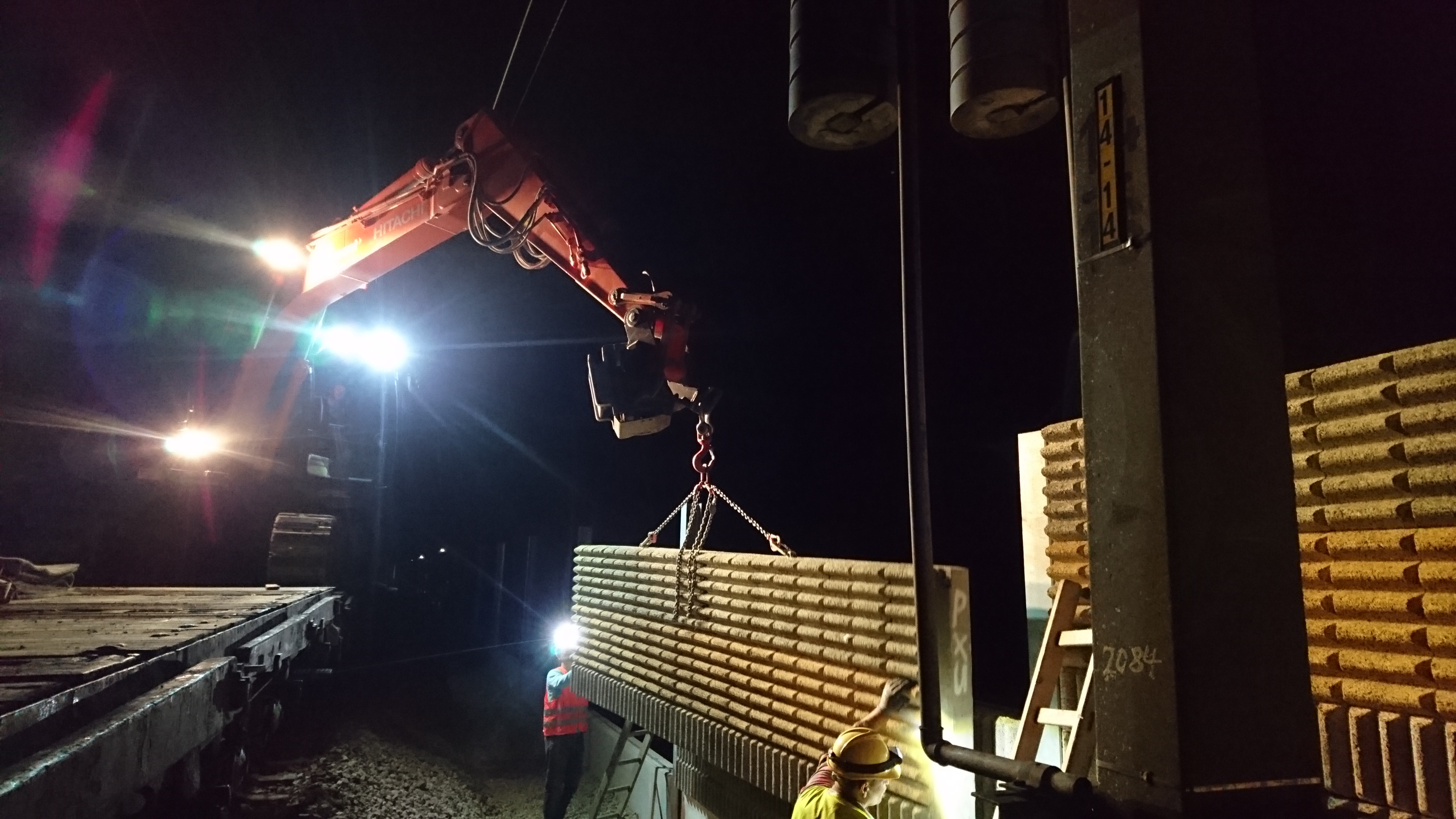 Lärmschutzwand Kritzendorf - Railway construction