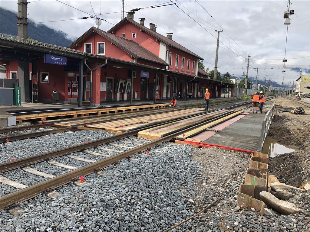 Bahnhofsumbau Schwaz - Railway construction