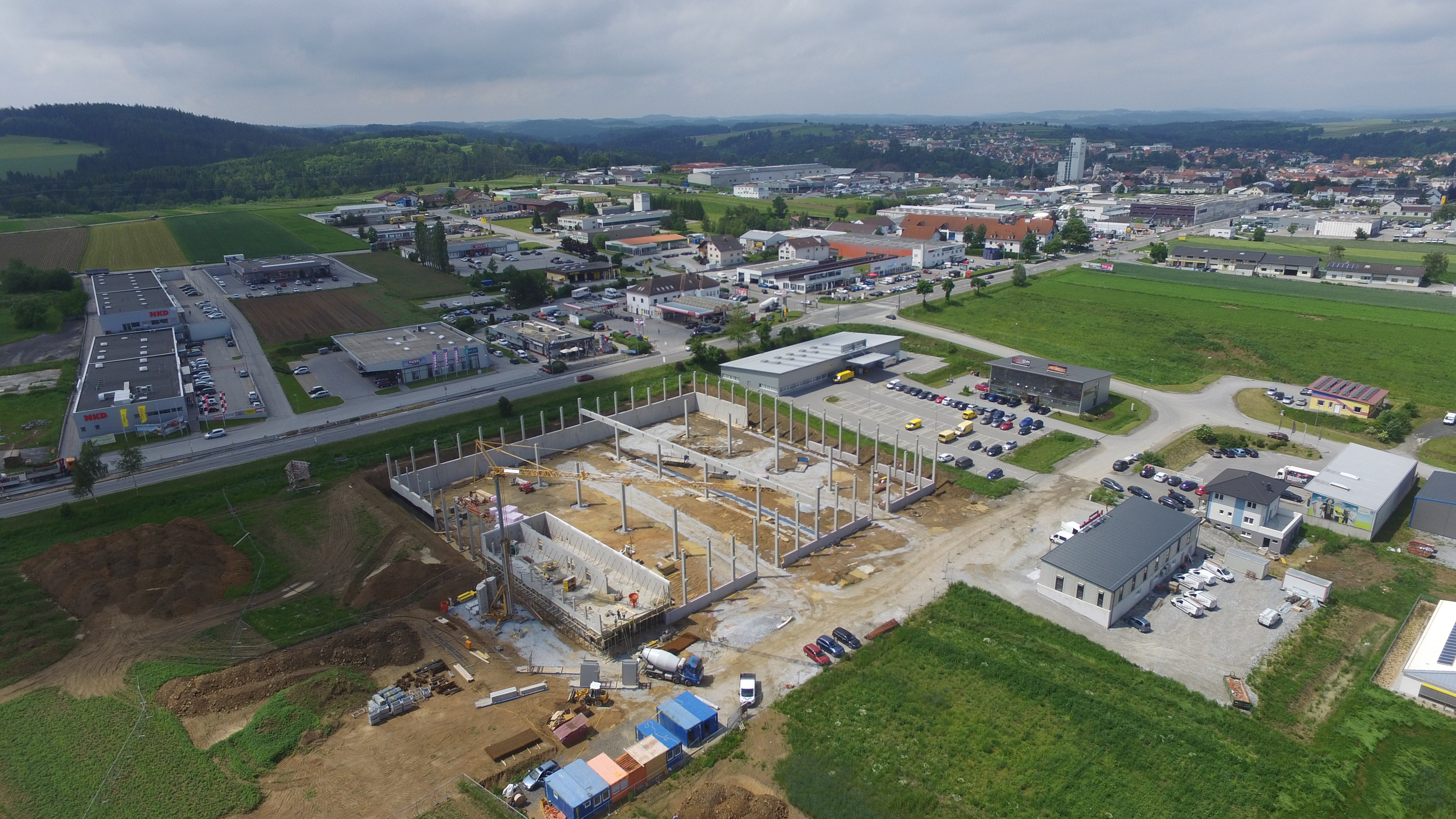 Privatbrauerei Zwettl - Neubau Halle - Building construction