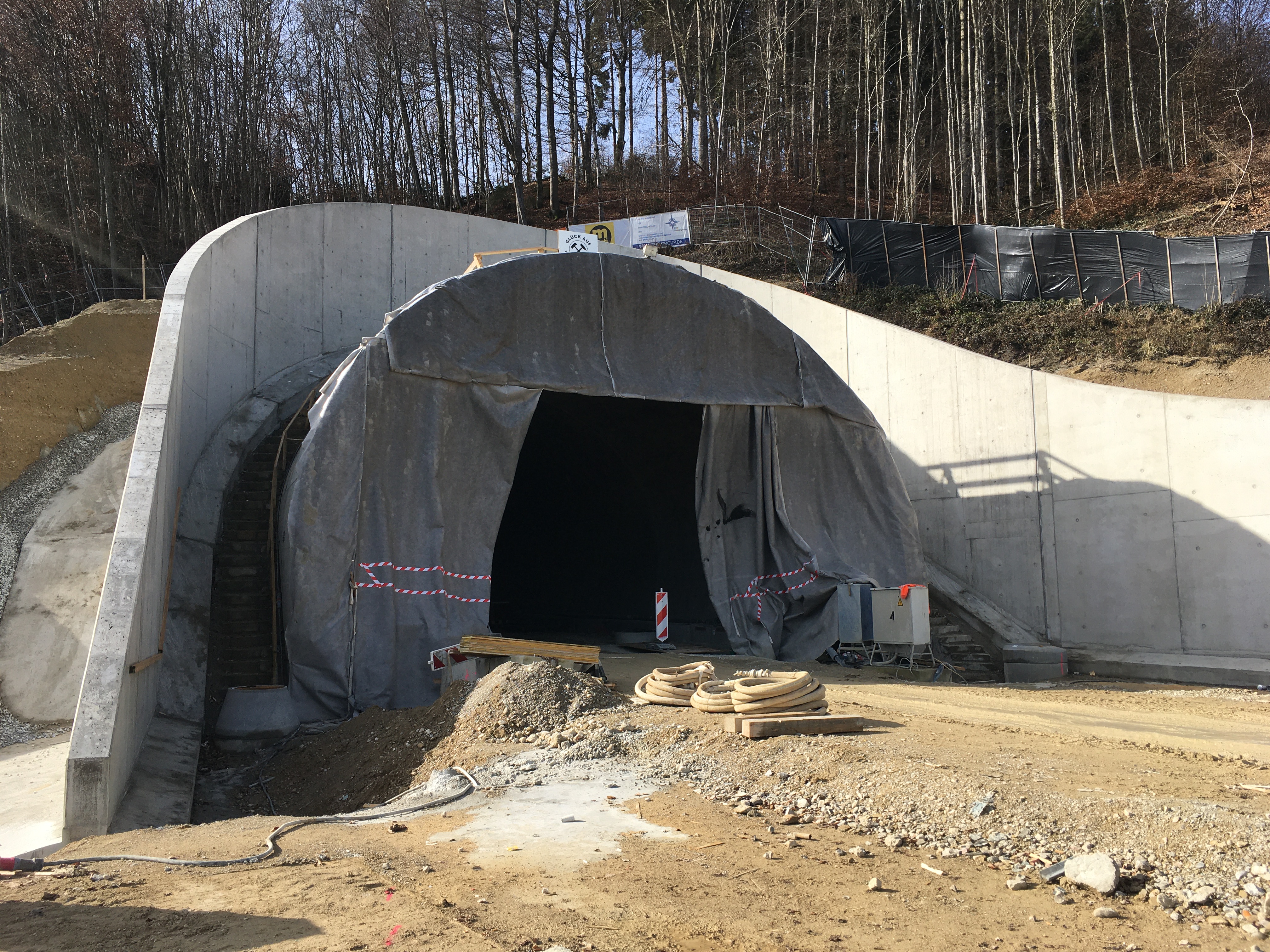 Aubergtunnel, Altenmarkt - Building construction