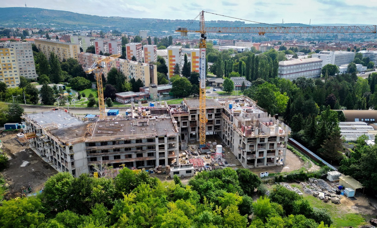 Nová brněnská dominanta Nad Arboretem už získává obrysy - CZ