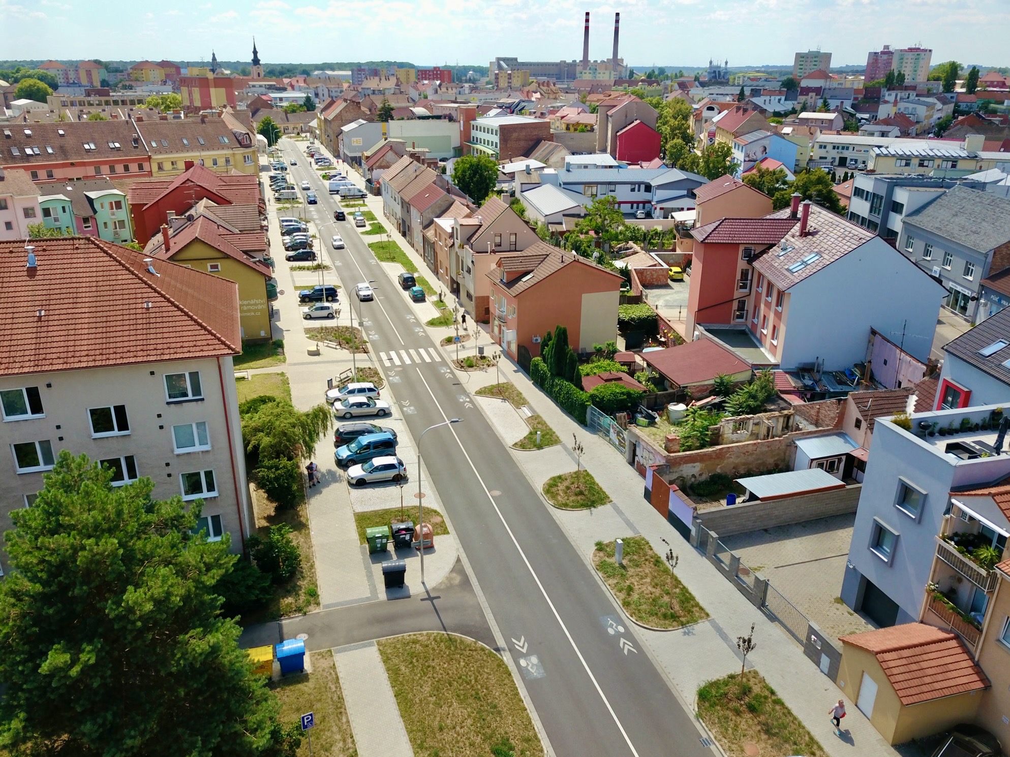 Hodonín – stavební úpravy ul. Měšťanská - Road and bridge construction