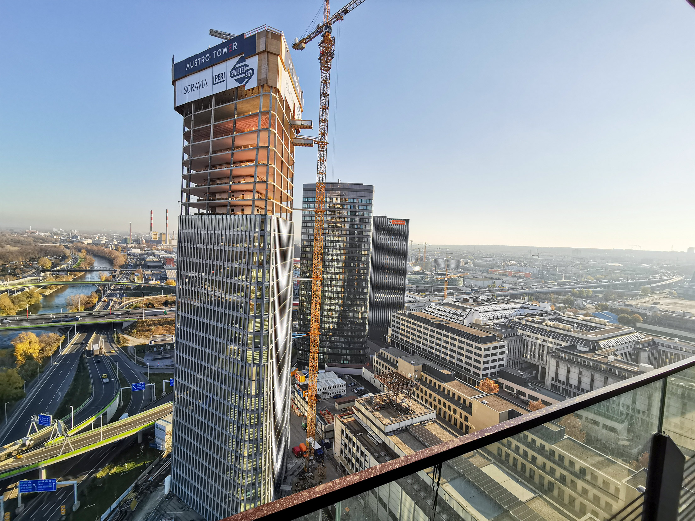 Austro Tower, Wien - Building construction