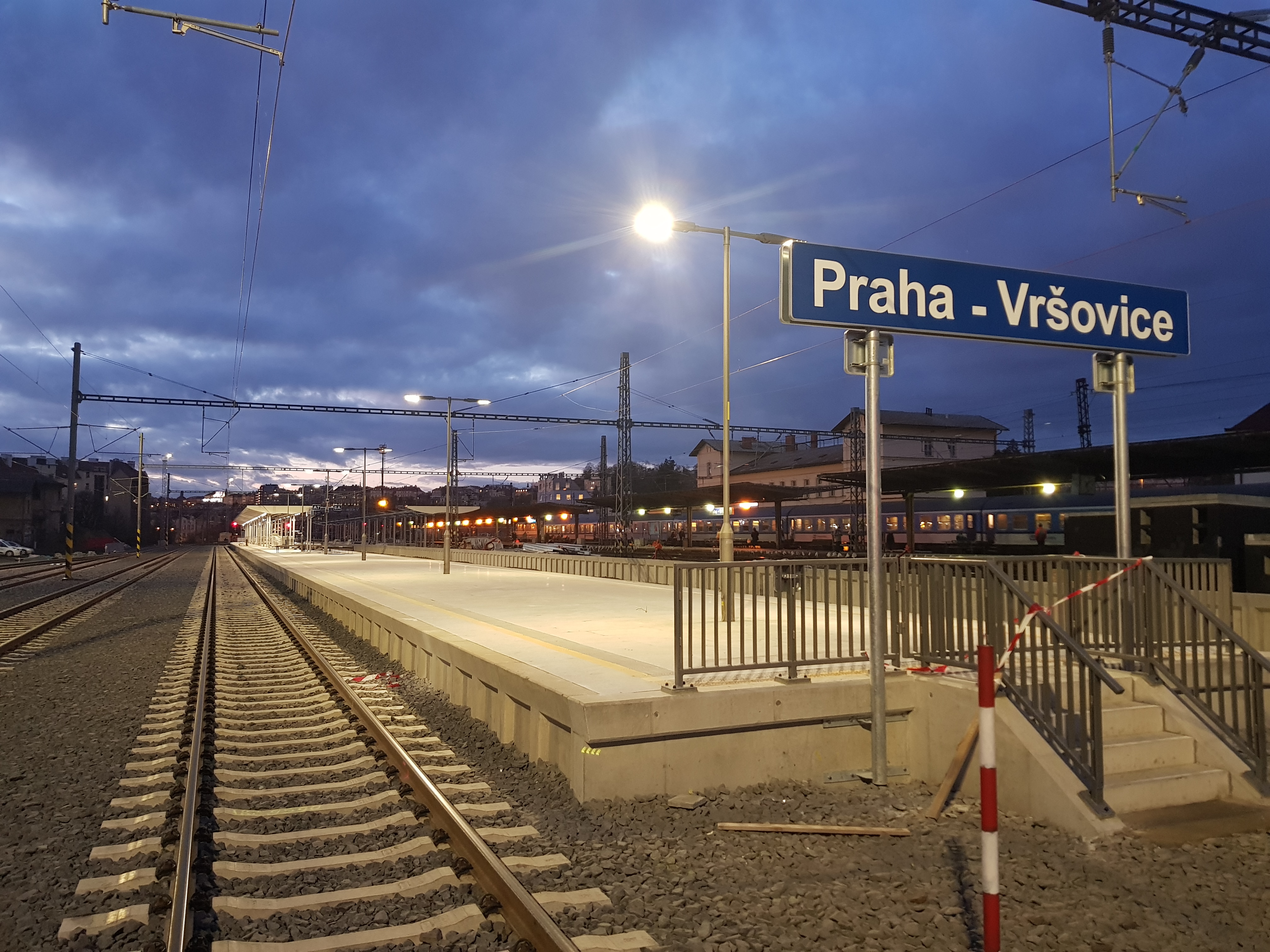 Optimalizace traťového úseku Praha Hostivař – Praha hl. n. (II. část) - Railway construction