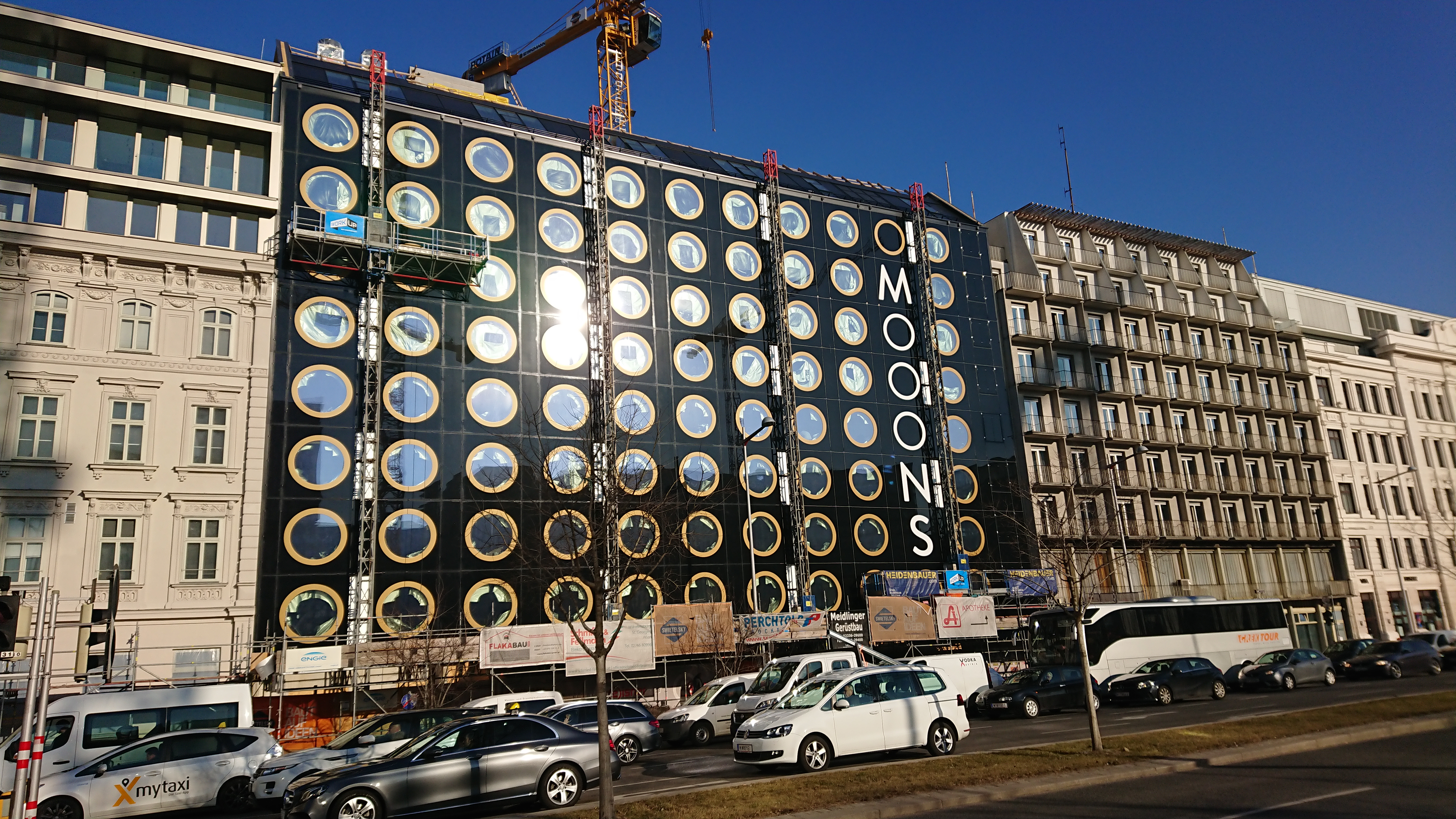 Hotelgebäude, Mooons, Wien - Building construction