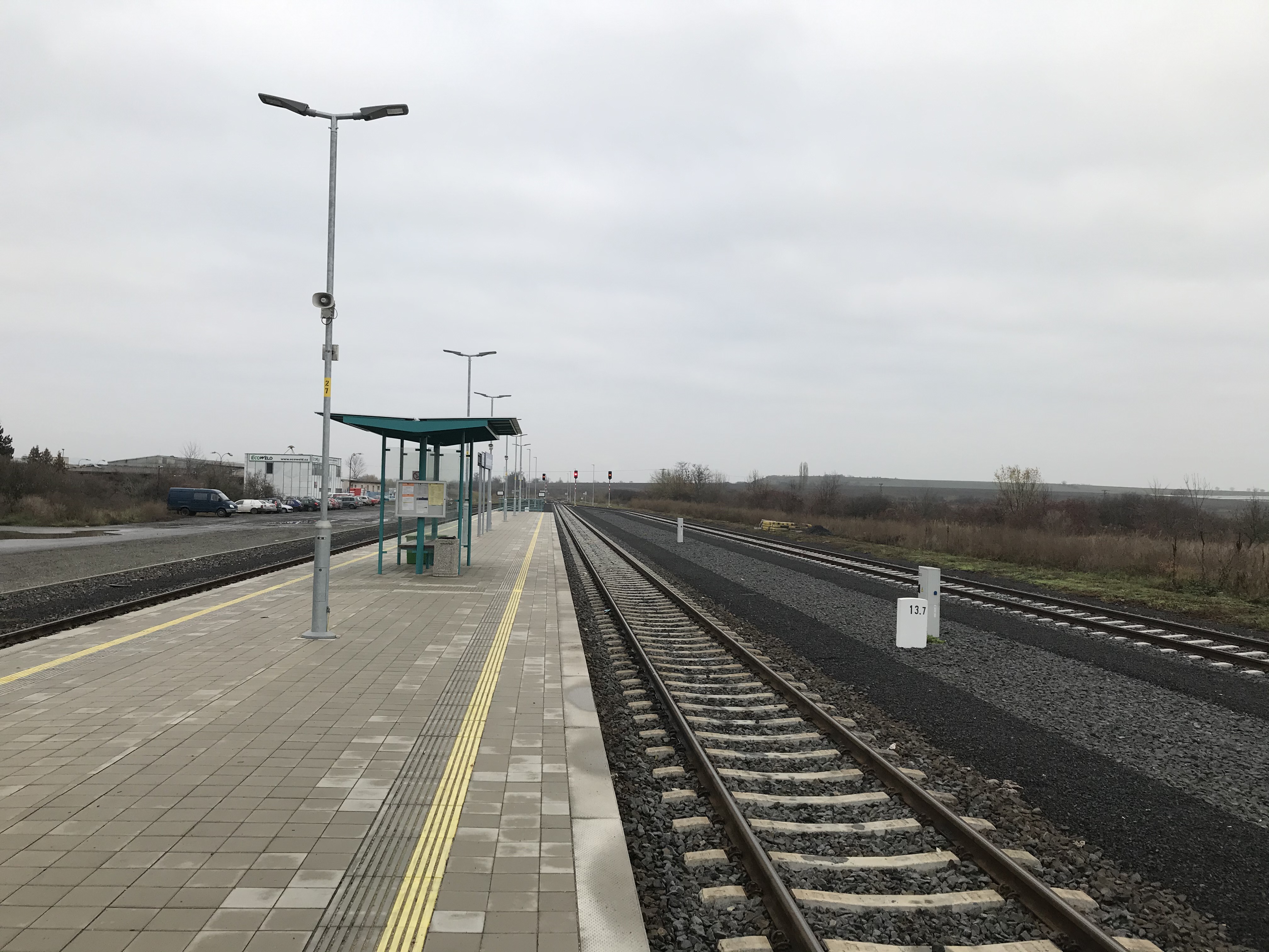 Železniční trať, Lovosice - Louny - Railway construction