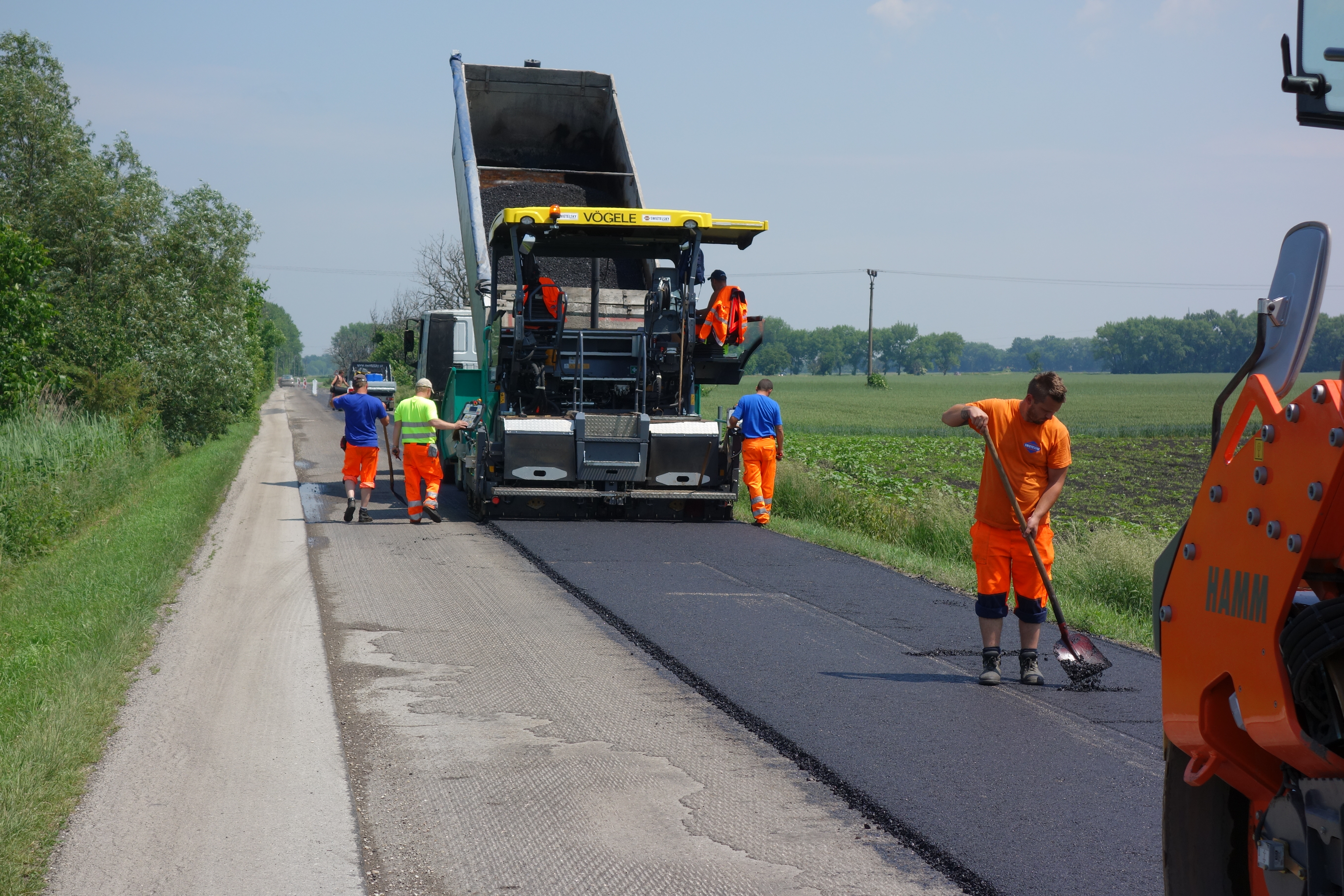 Rekonštrukcia cesty Kráľov Brod - Road and bridge construction