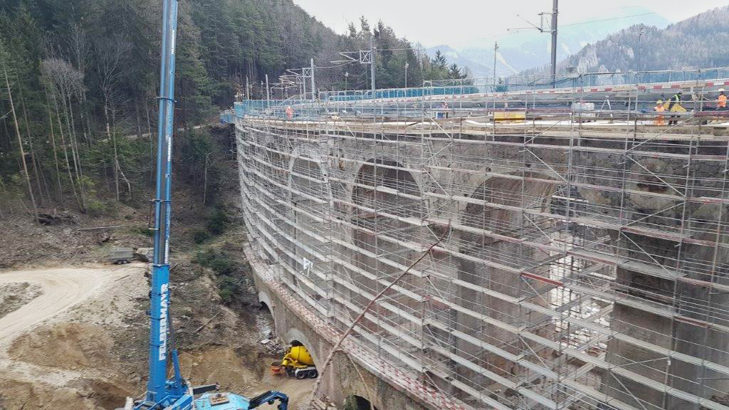 Brückenbau, Gamperl-Viadukt, Semmering - Road and bridge construction