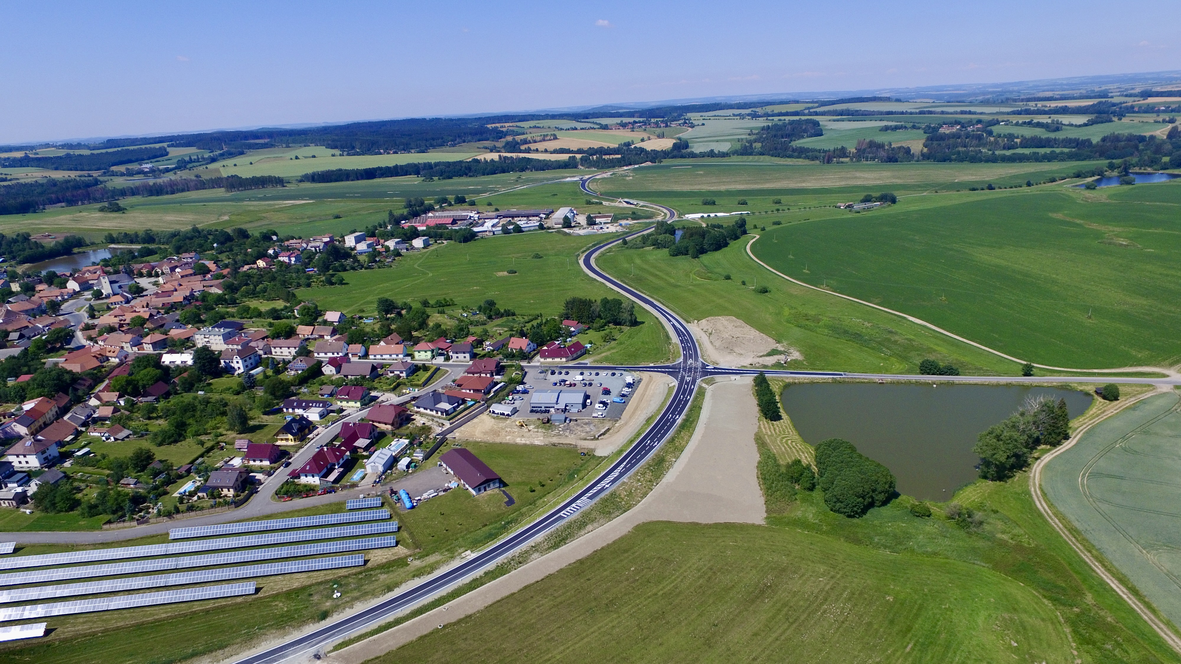 Silnice II/128 – stavba obchvatu Lukavce - Road and bridge construction